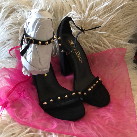 Black Studded Heel - Picture 5 of 6